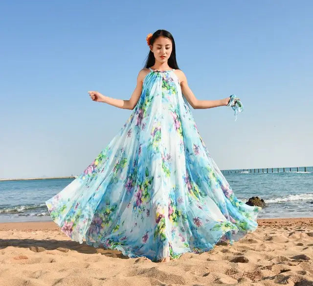Bohemian Maxi Jurk van Bloemmotief