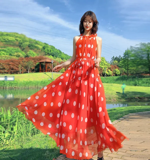 Bohemian Maxi Jurk van Bloemmotief