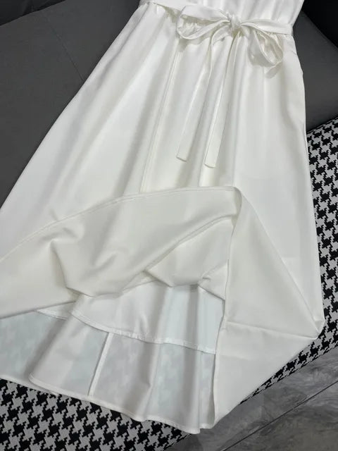Elegante Abito Estivo Senza Maniche Lungo