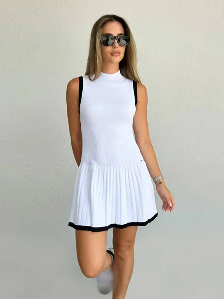 Aurora Sommer Patchwork Mini Kleid