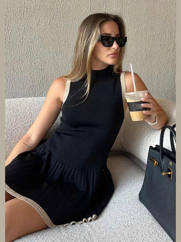 Aurora Summer Patchwork Mini Dress