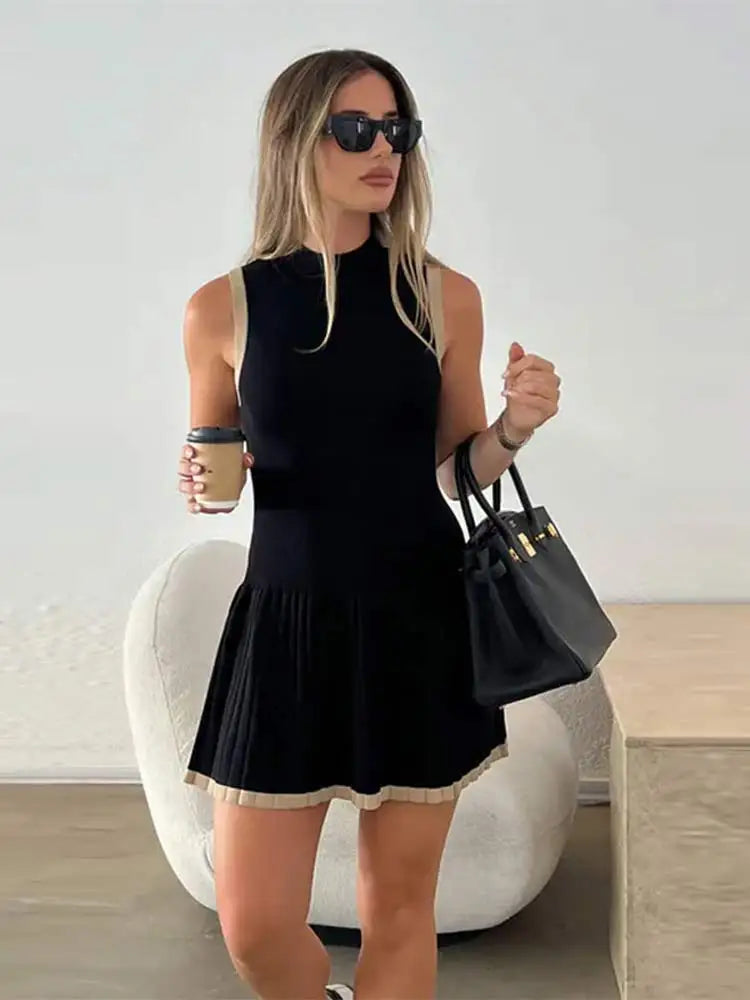 Aurora Summer Patchwork Mini Dress