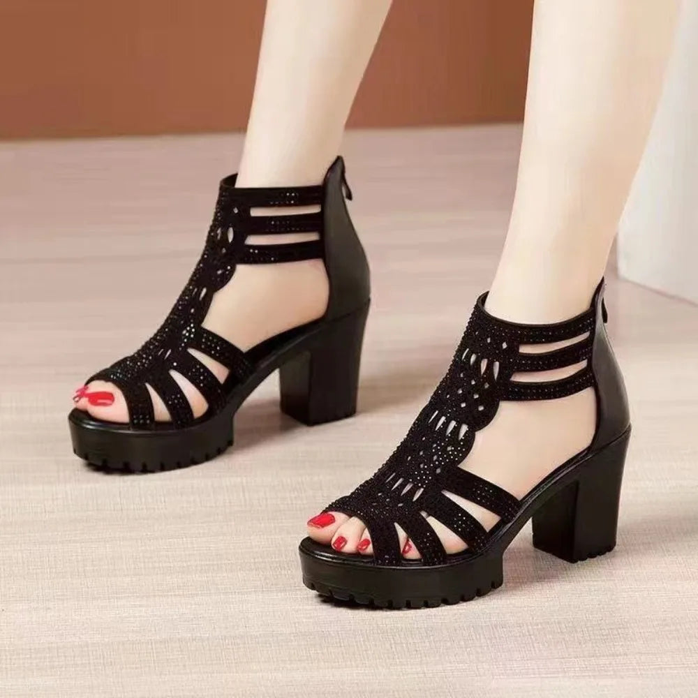 Exotische Schlangen Gladiator Sandalen