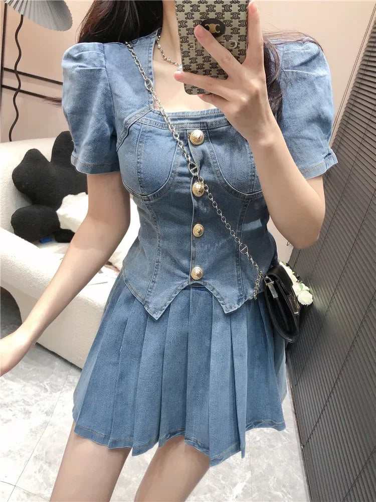 FlareFabulous Set Denim Estivo