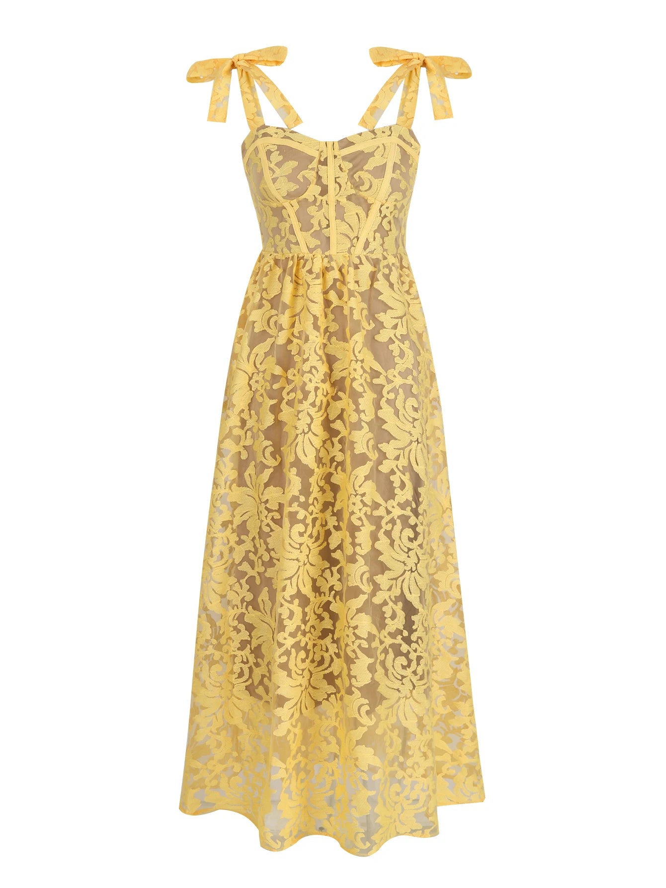 Zomerse Elegantie Kantjurk van Eliza Fashion.