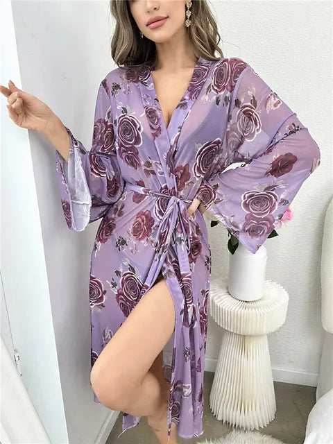 Estelle Elegante Seta Vestaglia Damigelle d'onore