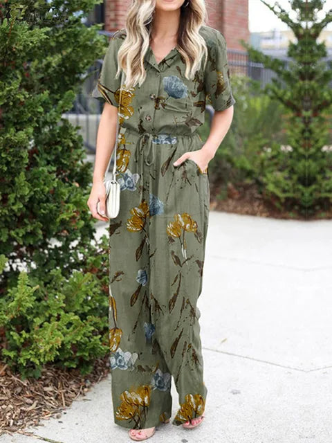 Aurora Women's Jumpsuit for Flowerful Summer Days