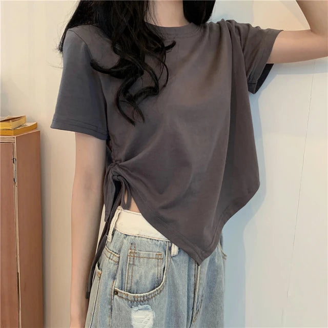 ChicFemme Zomer Sexy Bandage Crop Top Vrouwen