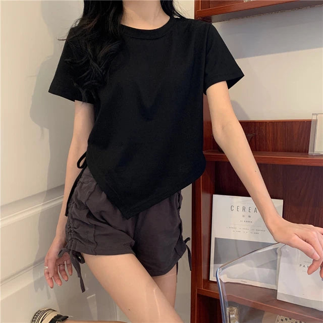 ChicFemme Zomer Sexy Bandage Crop Top Vrouwen