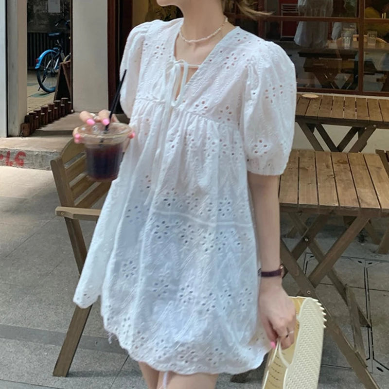 Blusa in pizzo stile francese Zomerbries