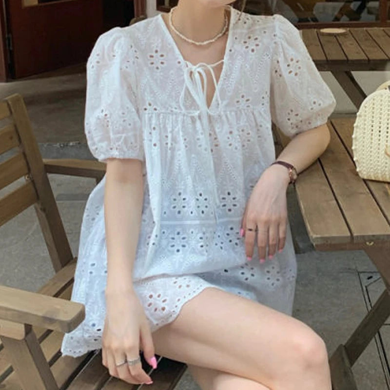 Blusa in pizzo stile francese Zomerbries