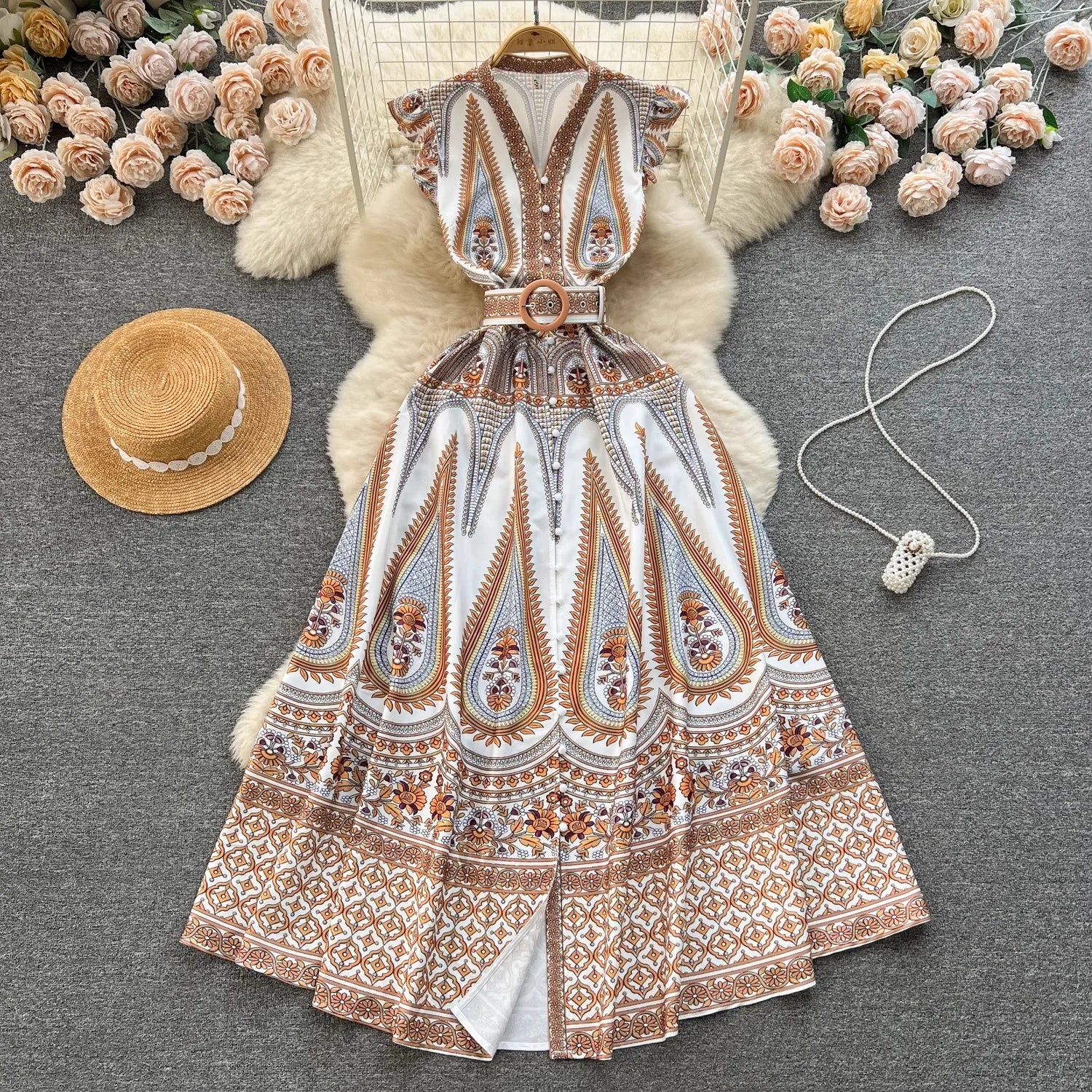 ModeMagie Zomer Mode Catwalk Maxi Jurk