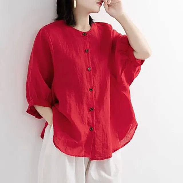 Zomerse BohoChicMode Lantaarnmouw Top