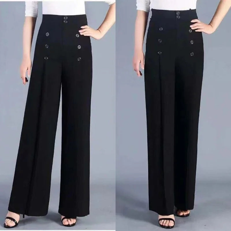 ChicCharm Pantaloni Estivi a Vita Alta