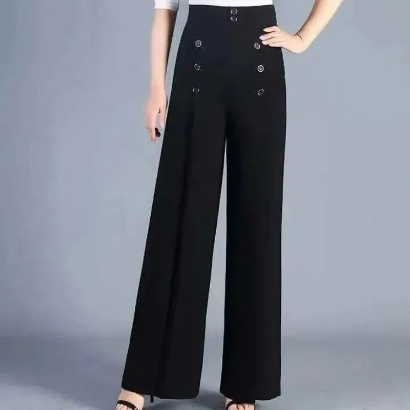 ChicCharm Pantaloni Estivi a Vita Alta