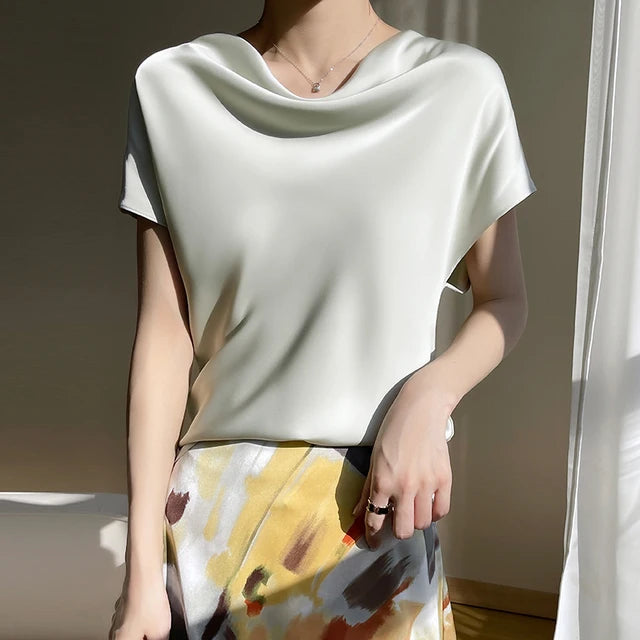 Glanzende Satijnen Zijde  Elegance Couture
