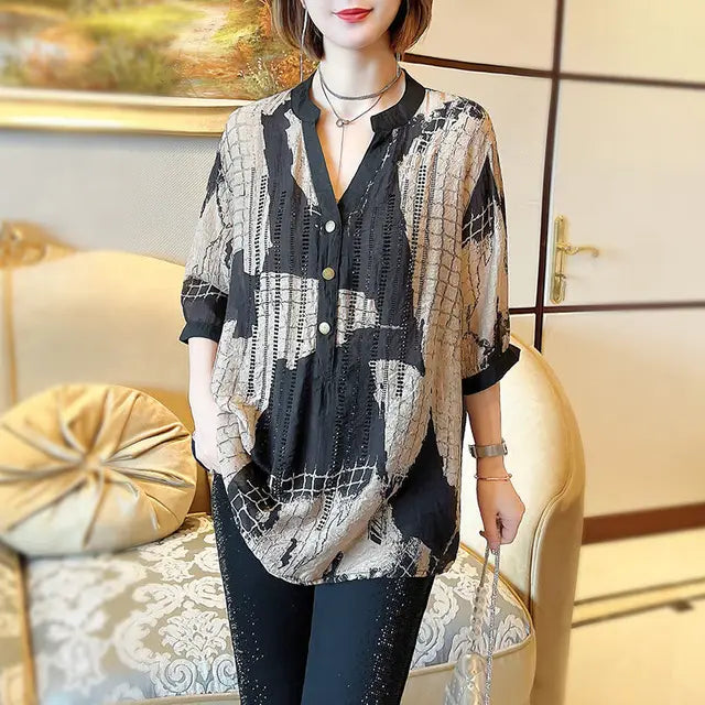 Chic Couture Camicia Estiva a Quadri