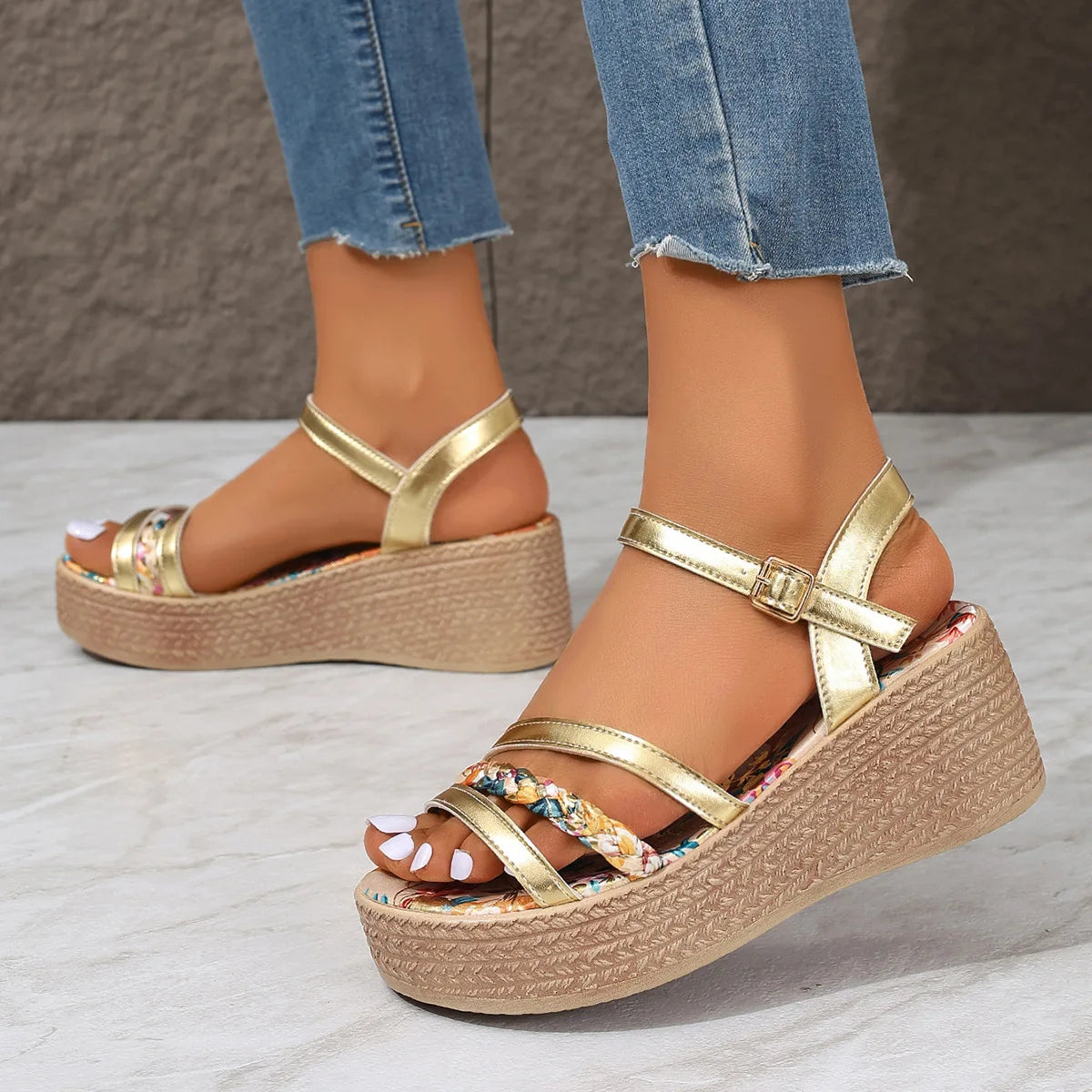 Sandali con zeppa estivi Solara Chic
