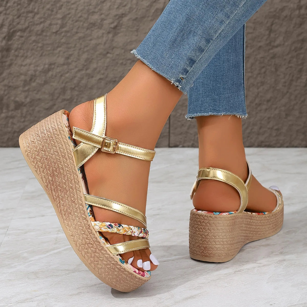 Sandali con zeppa estivi Solara Chic