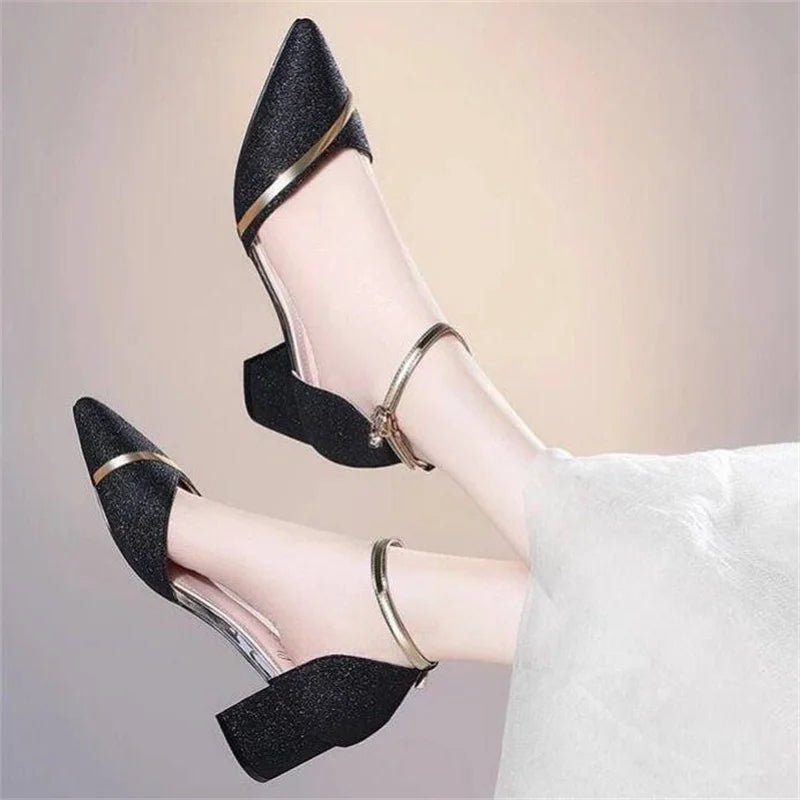 DiamondDazzle Shiny Sandals