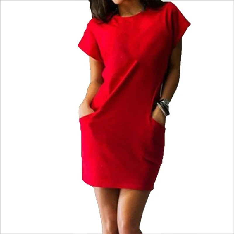 Elegante Mini Abito Estivo con Maniche Corte