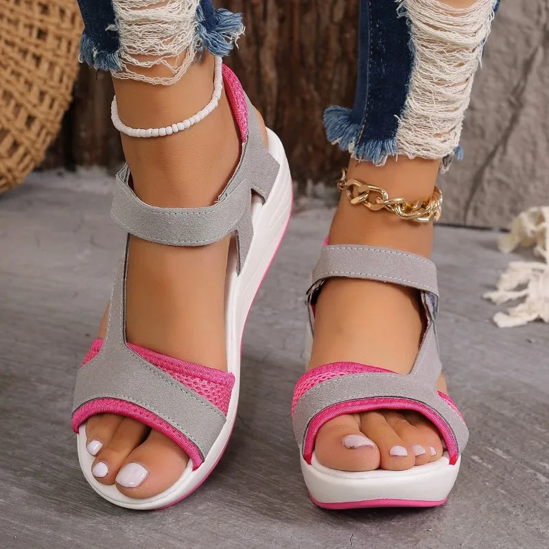 Zomer Kleurblok Scarpe sportive Sandali