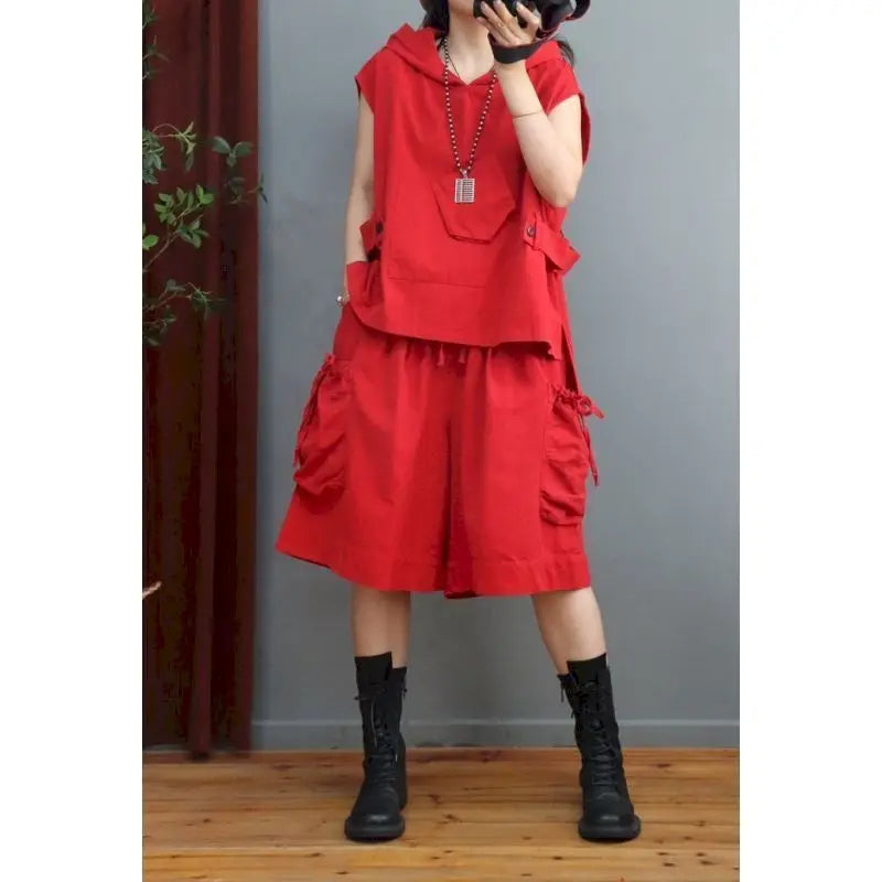Stralende Mode  Hooded Vest Sets