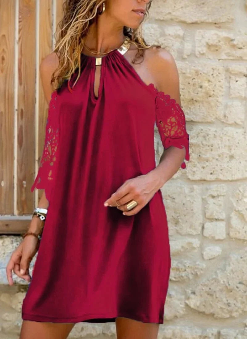 Sommerliches Damenkleid - Ärmellose Trägerlose Eleganz