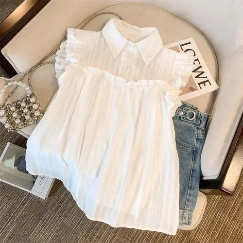 Zomerse Bries Zomerse Bries Mouwloze Blouse
