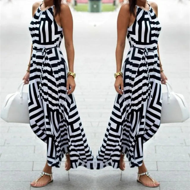 Sexy Zomer Maxi Jurk Vrouwen