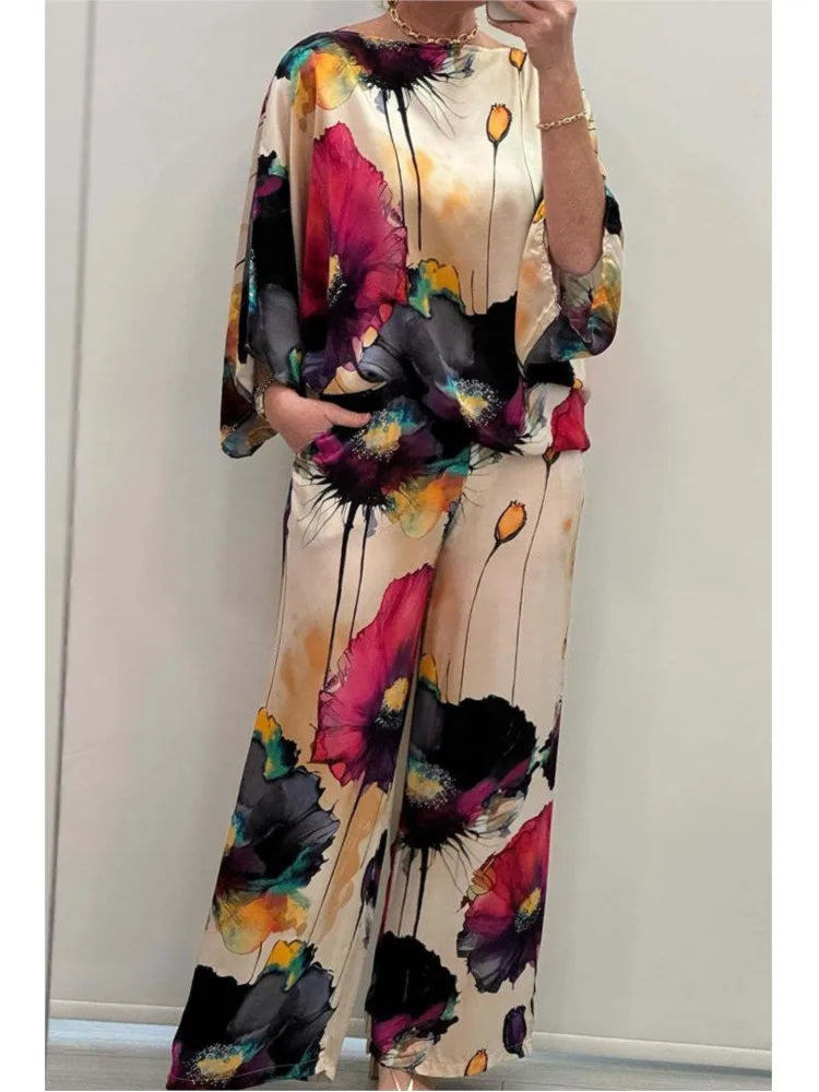 ZomerGloed's Satin Zweiteiliges Set