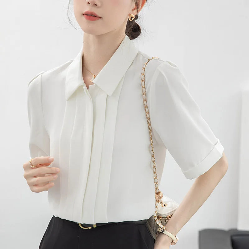 ChicCharm Camicia Estiva in Chiffon