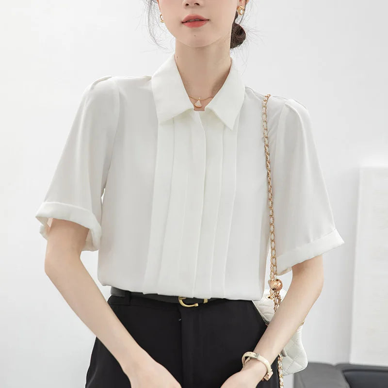 ChicCharm Camicia Estiva in Chiffon