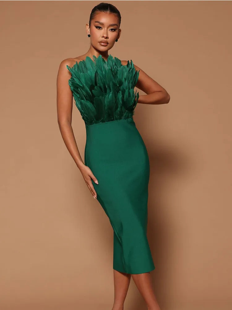 Bella Summer Bandage Evening Dress