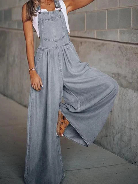 Salopette di denim estiva per donne