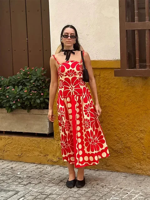 Bohemien Strapless Bloemenjurk