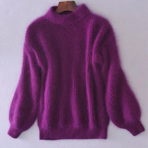 Locker gestrickter Pullover in Uni-Farbe – Bequemer und stilvoller Damenpullover für jeden Tag