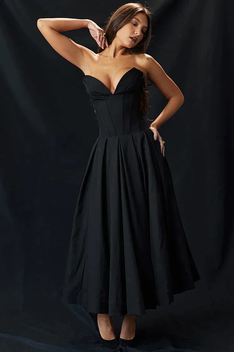 Aurora Elegant Strapless Dress for Iconic Beauty