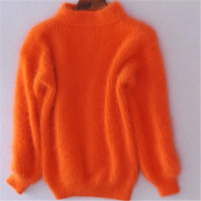 Locker gestrickter Pullover in Uni-Farbe – Bequemer und stilvoller Damenpullover für jeden Tag