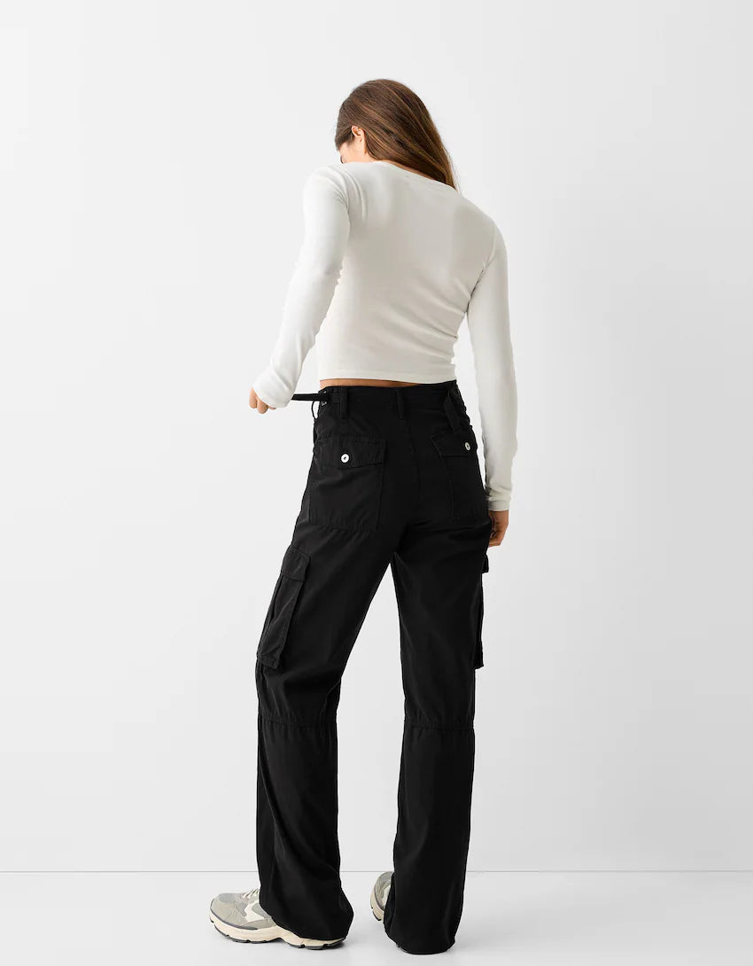 FijnVrouw Pantaloni Avventura di Lino di Lusso