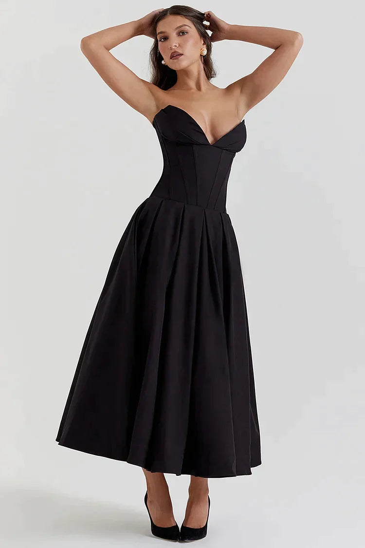 Aurora Elegant Strapless Dress for Iconic Beauty