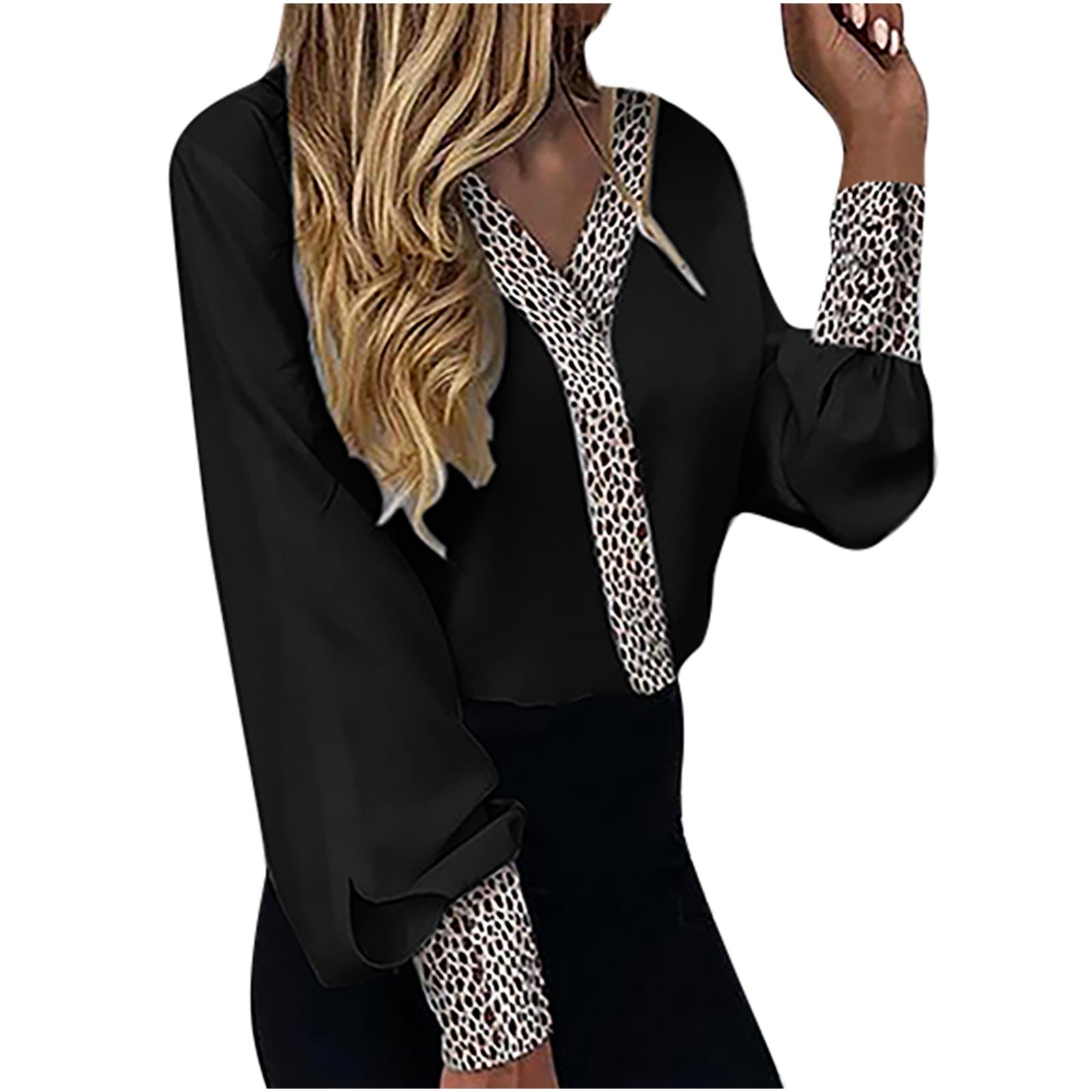 Elegant Leopard Print Blouse - StylishChic