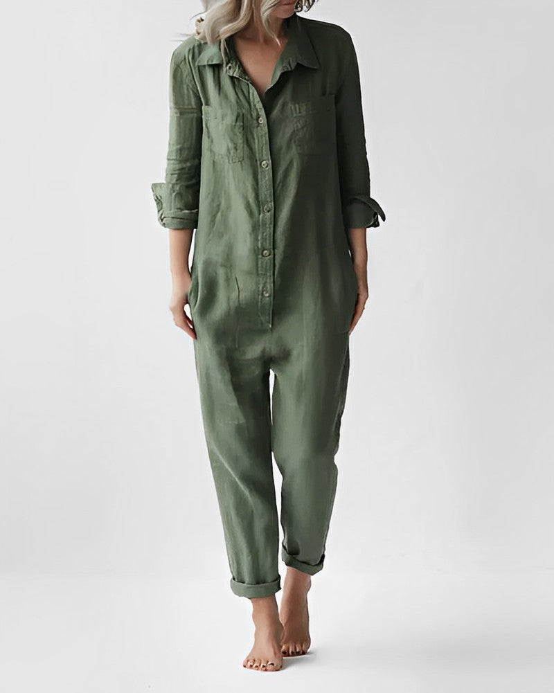 Stijlvolle groene jumpsuit - Velanora