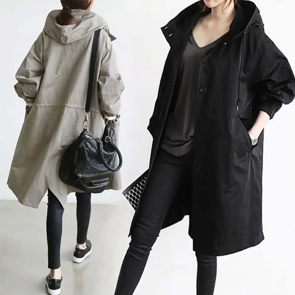 RainEscape Klassieke Oversized Regenjas – Waterdichte en Stijlvolle Bescherming