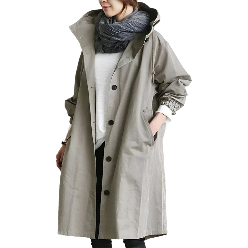 RainEscape Klassieke Oversized Regenjas – Waterdichte en Stijlvolle Bescherming