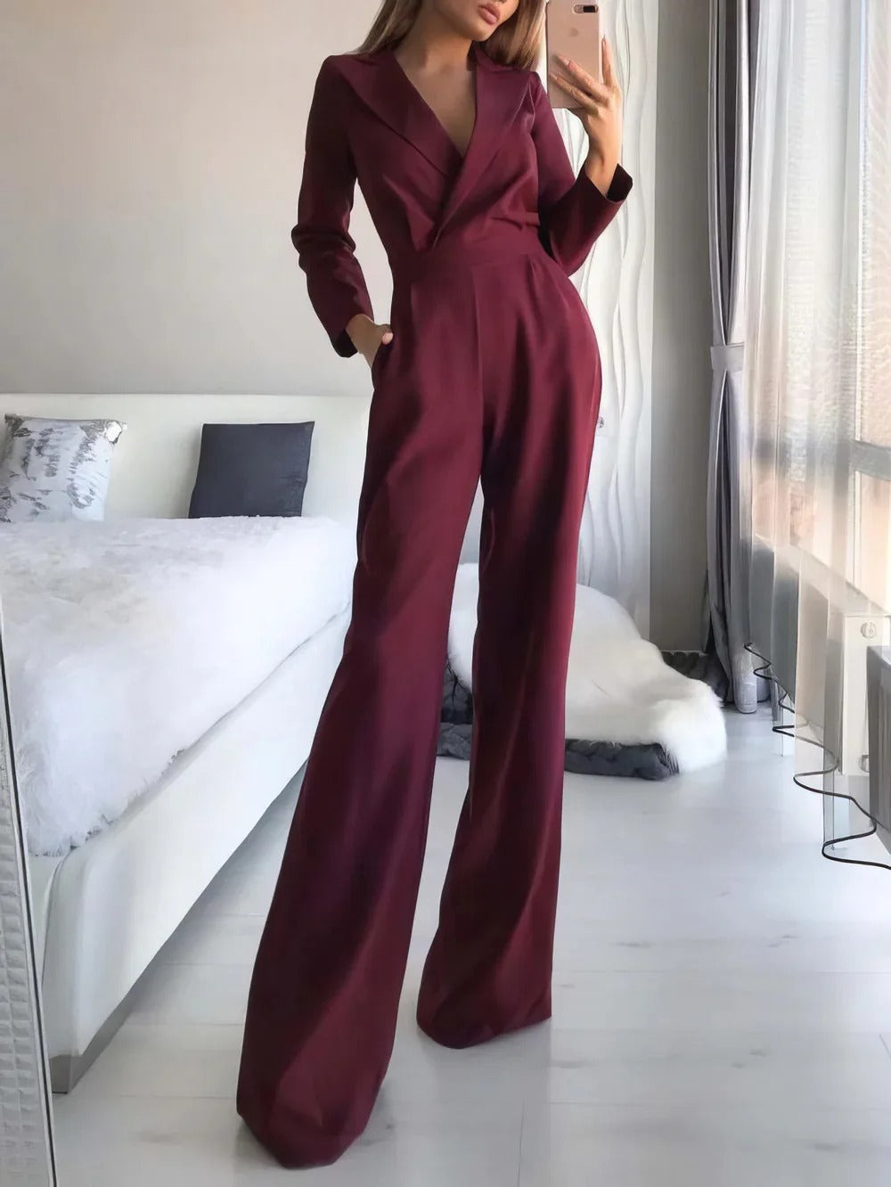 Marvellas eleganter Business-Jumpsuit