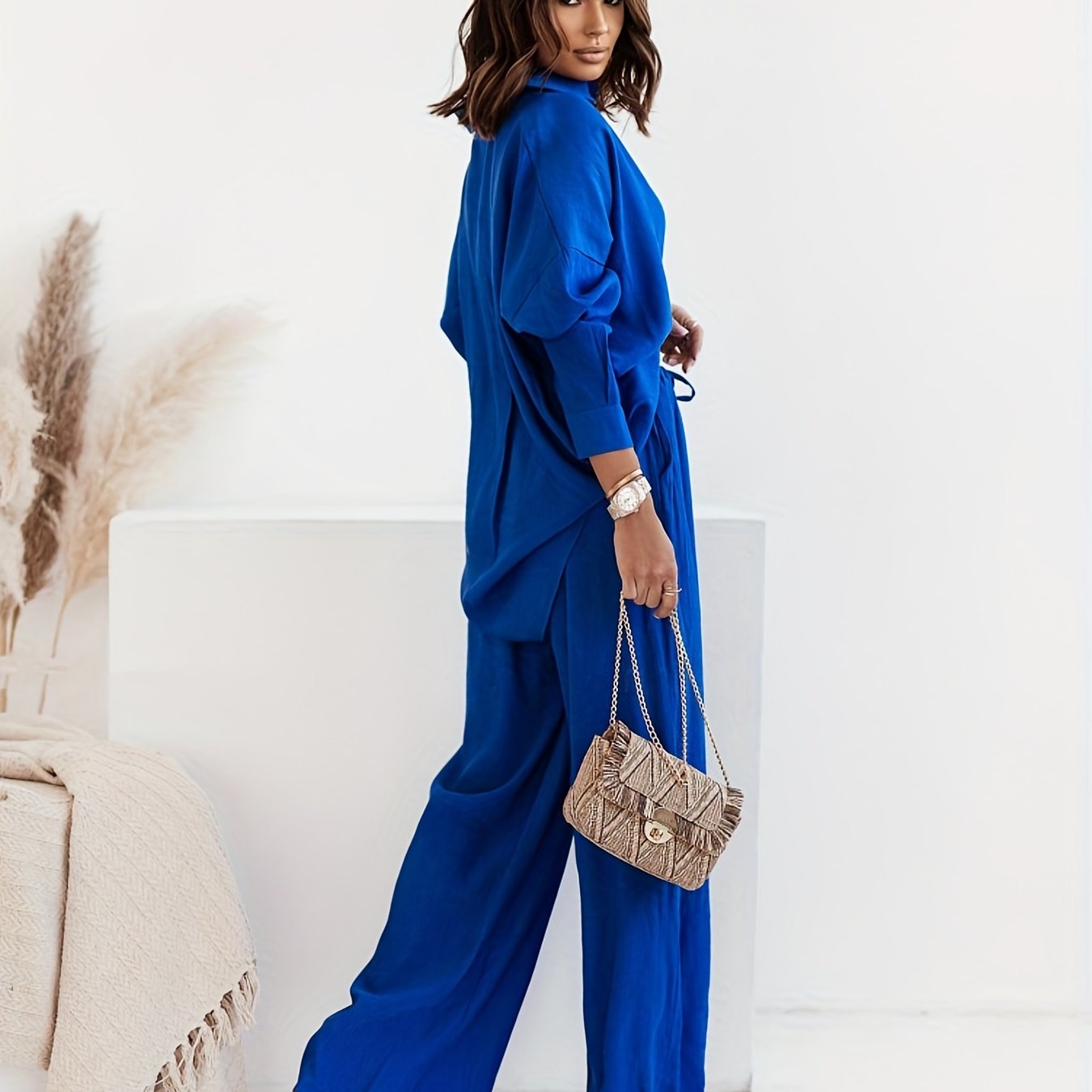VELANORA- Button Closure Two-Piece Set