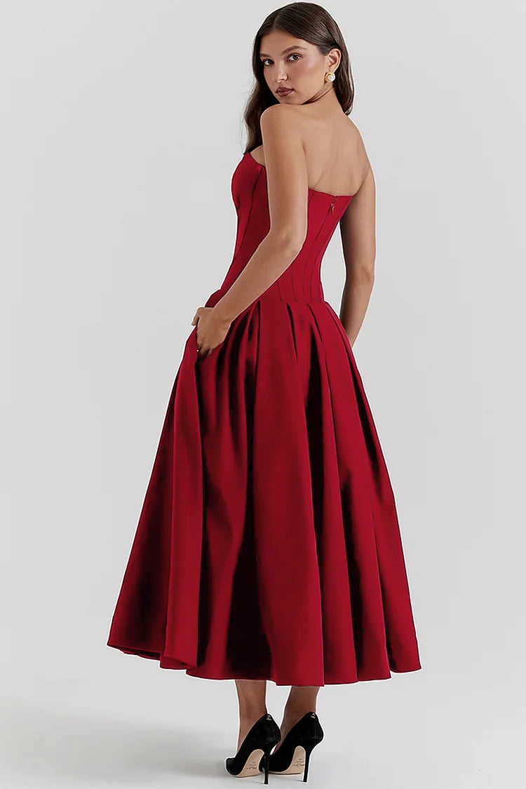 Aurora Elegant Strapless Dress for Iconic Beauty