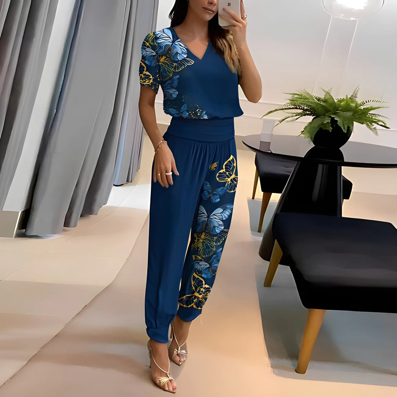 Luna Alexandra Set: Camicetta alla moda e pantaloni