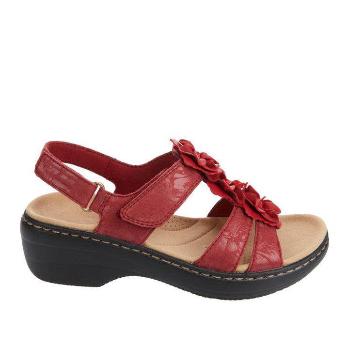 Velanora - Orthopedic Sandals Black Floral